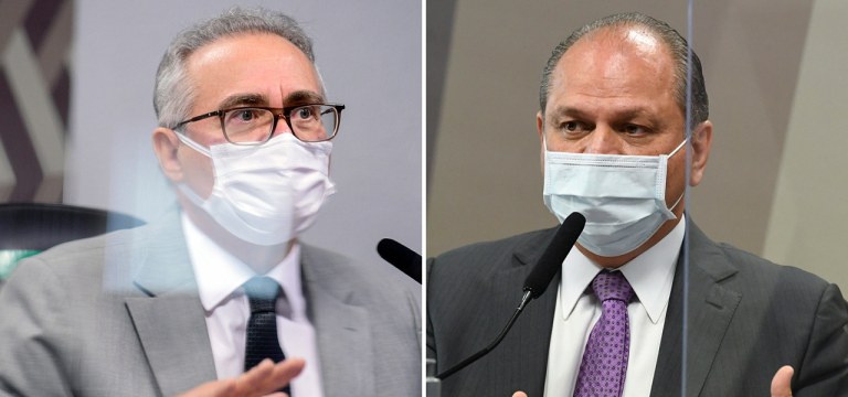 Senador Renan Calheiros e o deputado Ricardo Barros