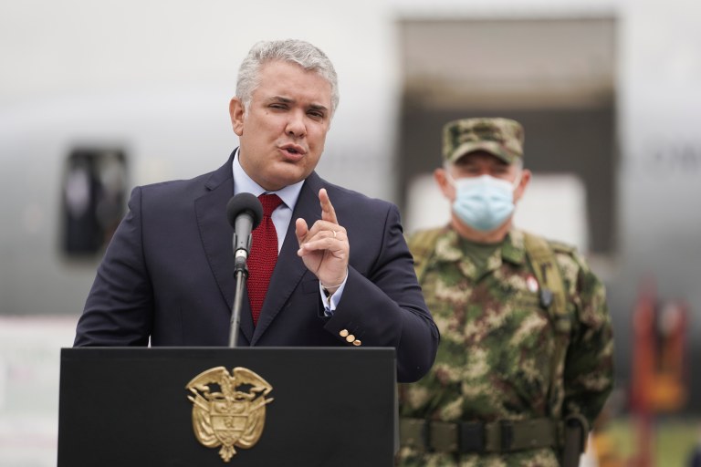 Presidente da Colômbia, Iván Duque
1/7/2021   REUTERS/Nathalia Angarita