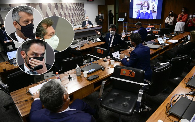 Roberto Ferreira Dias, Francisco Maximiano e Emanuel Catori