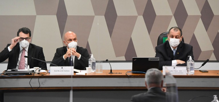 José Ricardo Santana e Omar Aziz