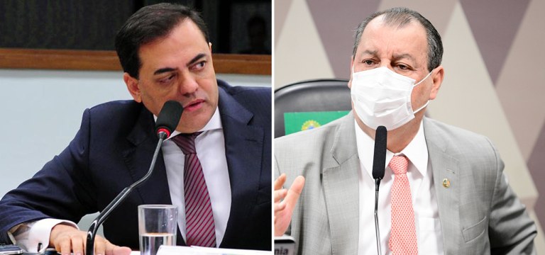 Marcos Tolentino e Omar Aziz