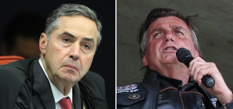Roberto Barroso e Bolsonaro