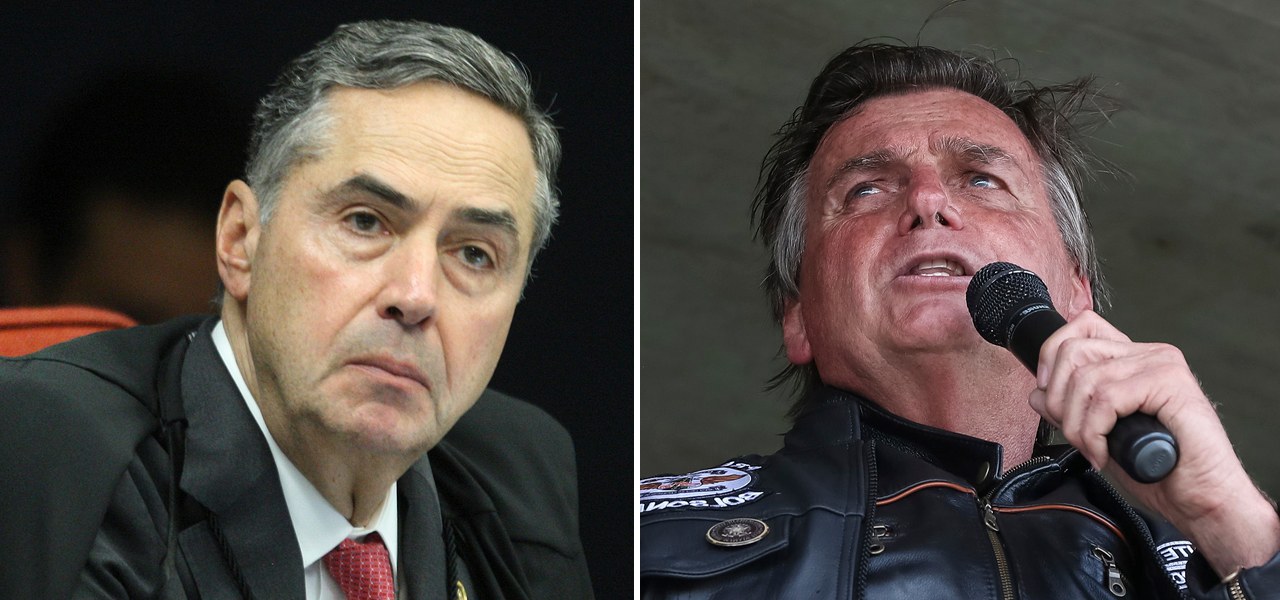 Roberto Barroso e Bolsonaro