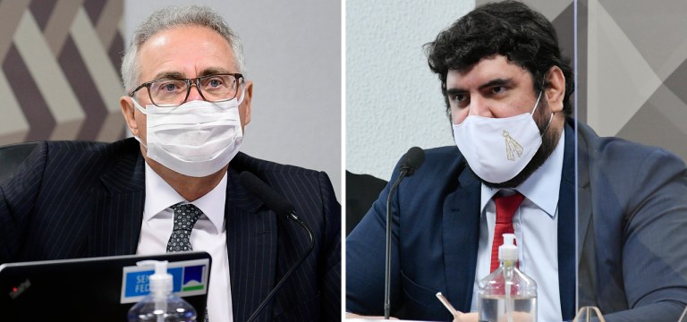Senador Renan Calheiros e o advogado Marconny