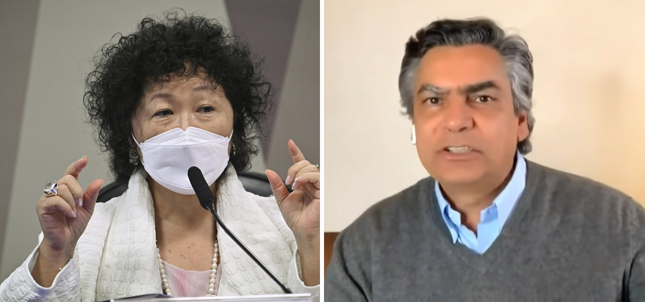 Nise Yamaguchi e Diogo Mainardi