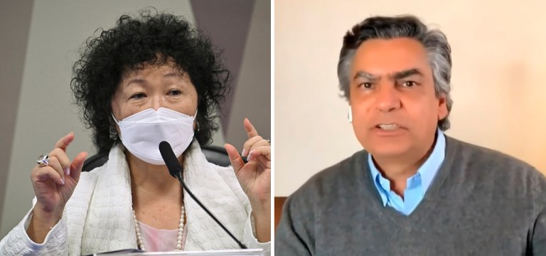 Nise Yamaguchi e Diogo Mainardi