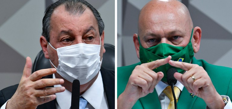 Omar Aziz e Luciano Hang