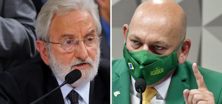 Deputado Ivan Valente e o empresário Luciano Hang