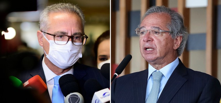 Renan Calheiros e Paulo Guedes