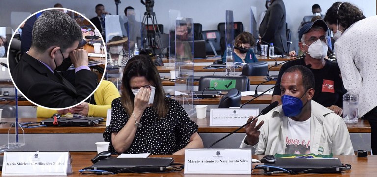 Parentes de vítimas e senador Randolfe se emocionam na CPI