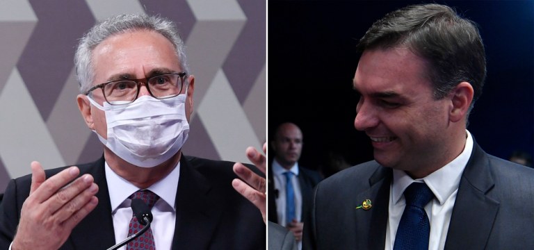 Renan Calheiros e Flávio Bolsonaro