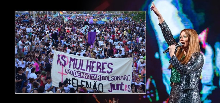 Cantora Marília Mendonça e um ato contra Jair Bolsonaro