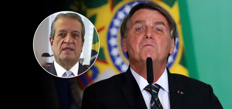 Valdemar Costa Neto, presidente do PL, e Bolsonaro