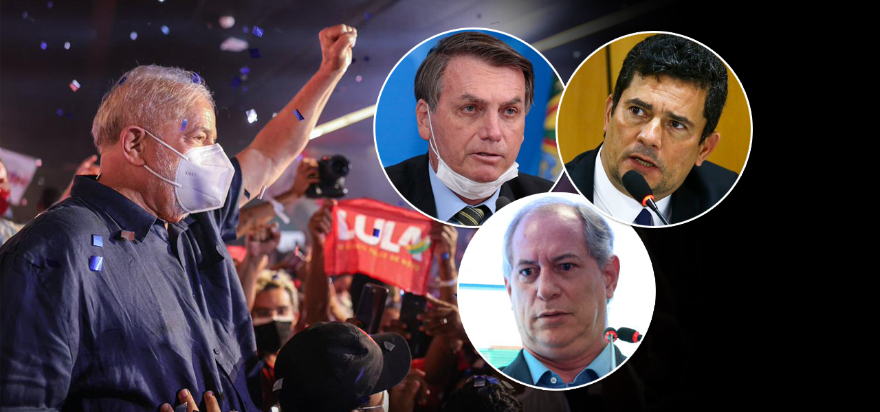 Lula, Bolsonaro, Moro e Ciro