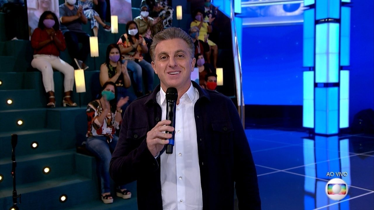 Luciano Huck no "Domingão", da Globo