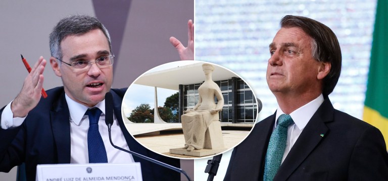André Mendonça e Jair Bolsonaro