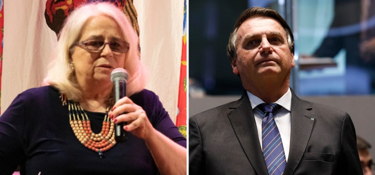 Hildegard Angel e Jair Bolsonaro