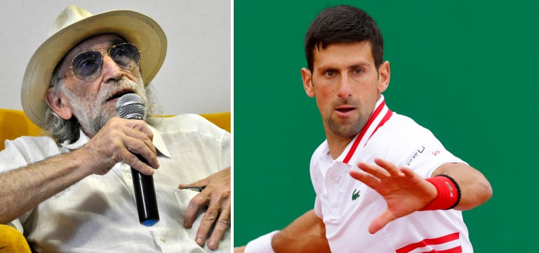 Alex Solnik e Novak Djokovic