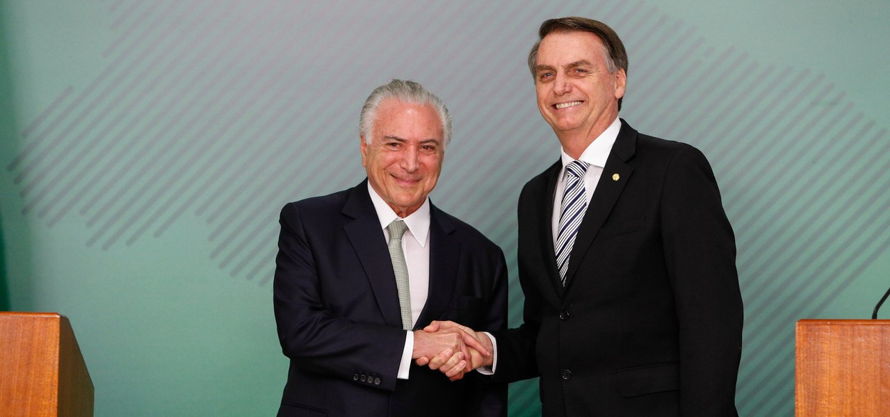 Michel Temer e Jair Bolsonaro
