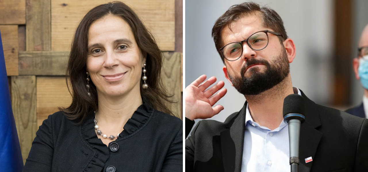 Antonia Urrejola Noguera e Gabriel Boric