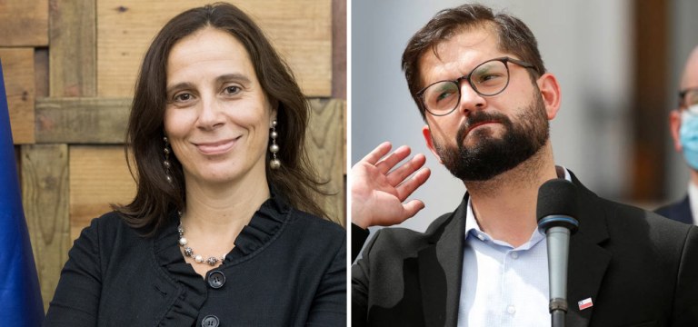 Antonia Urrejola Noguera e Gabriel Boric