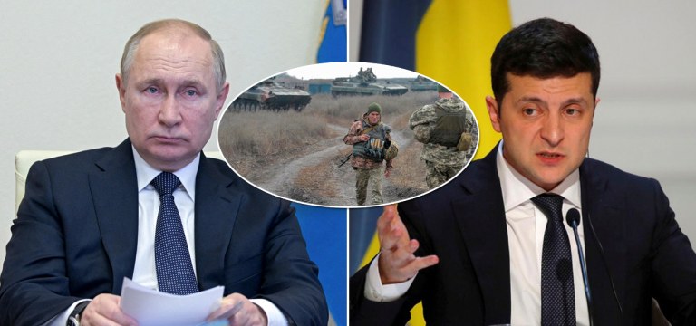 Vladimir Putin e Volodymyr Zelensky
