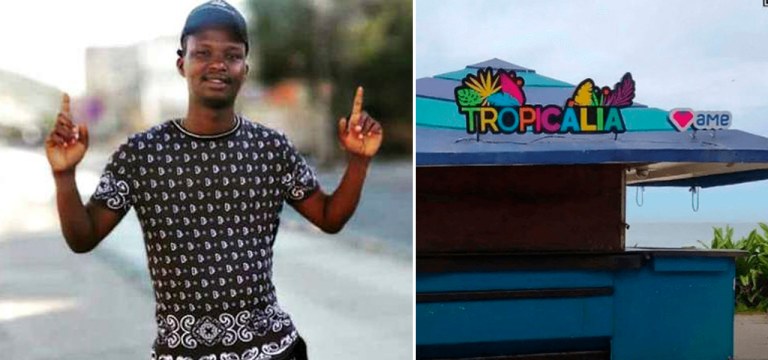 Moise e quiosque Tropicália