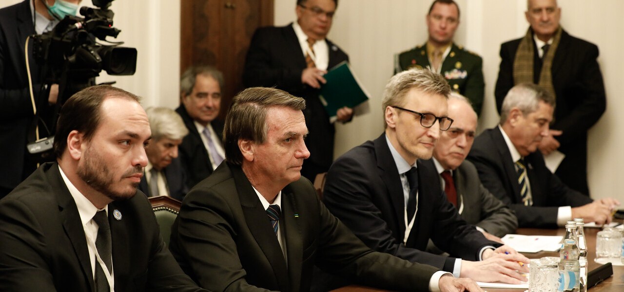Carlos e Jair Bolsonaro