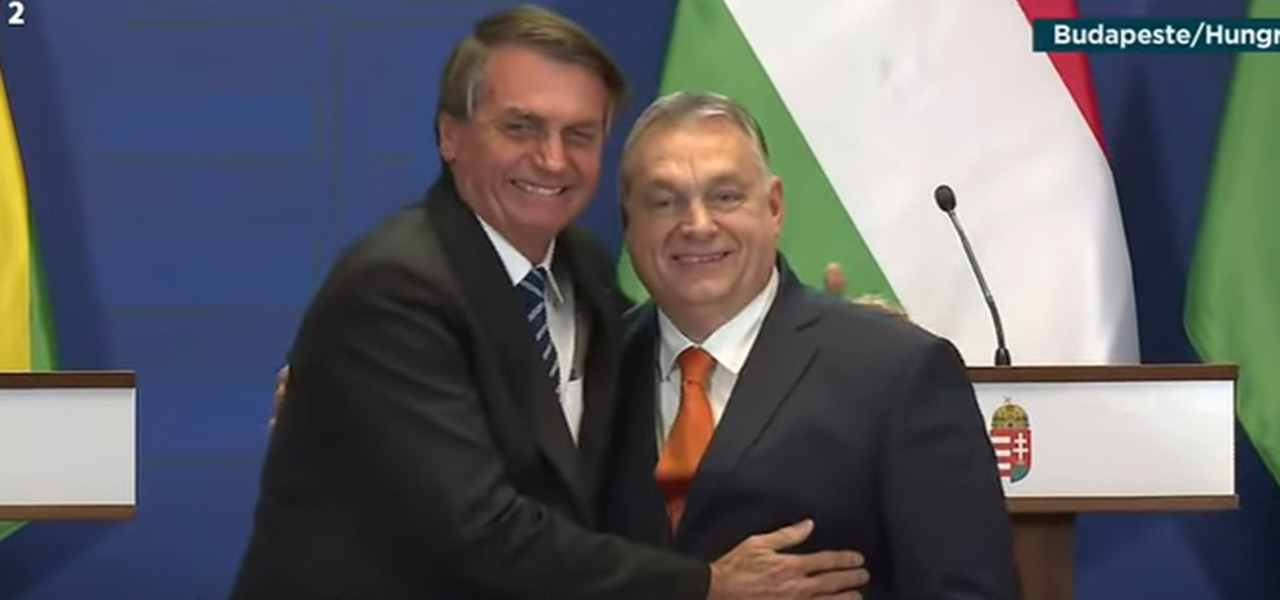 Bolsonaro com Viktor Orbán