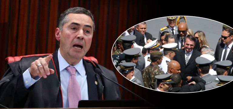 Luis Roberto Barroso, Jair Bolsonaro e militares