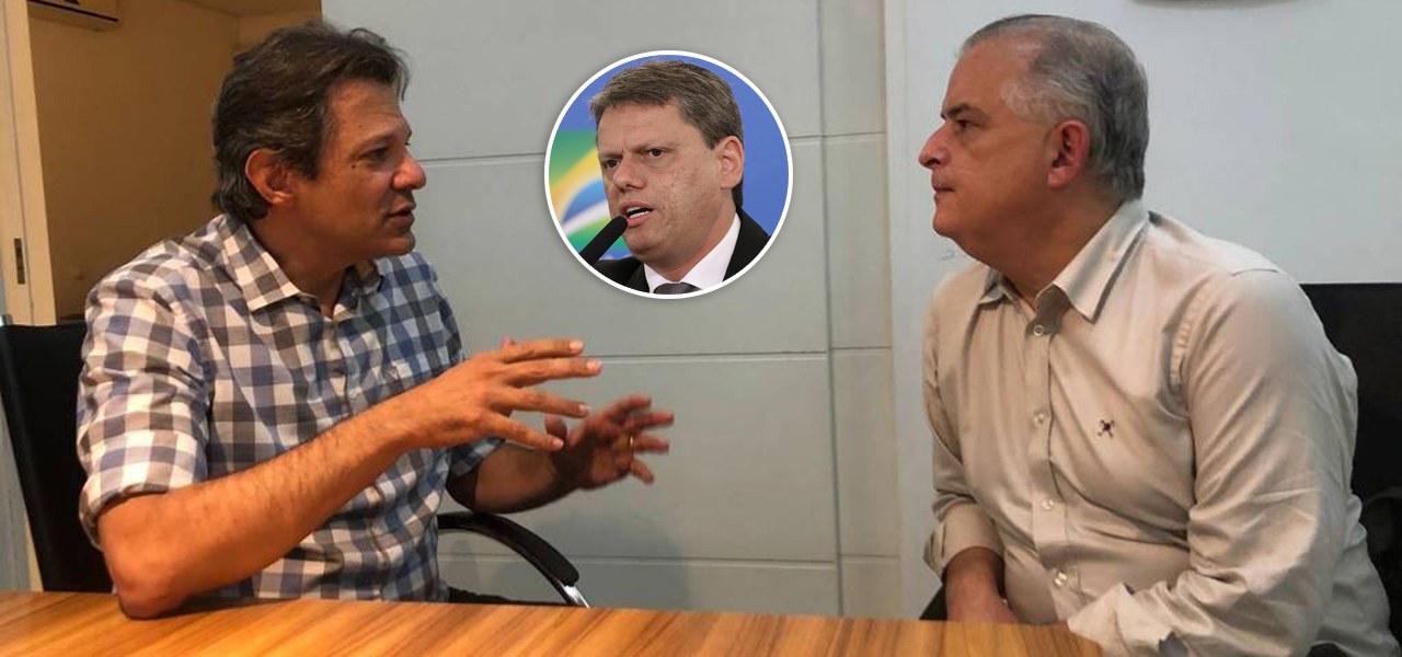Fernando Haddad, Tarcísio Freitas e Marcio França