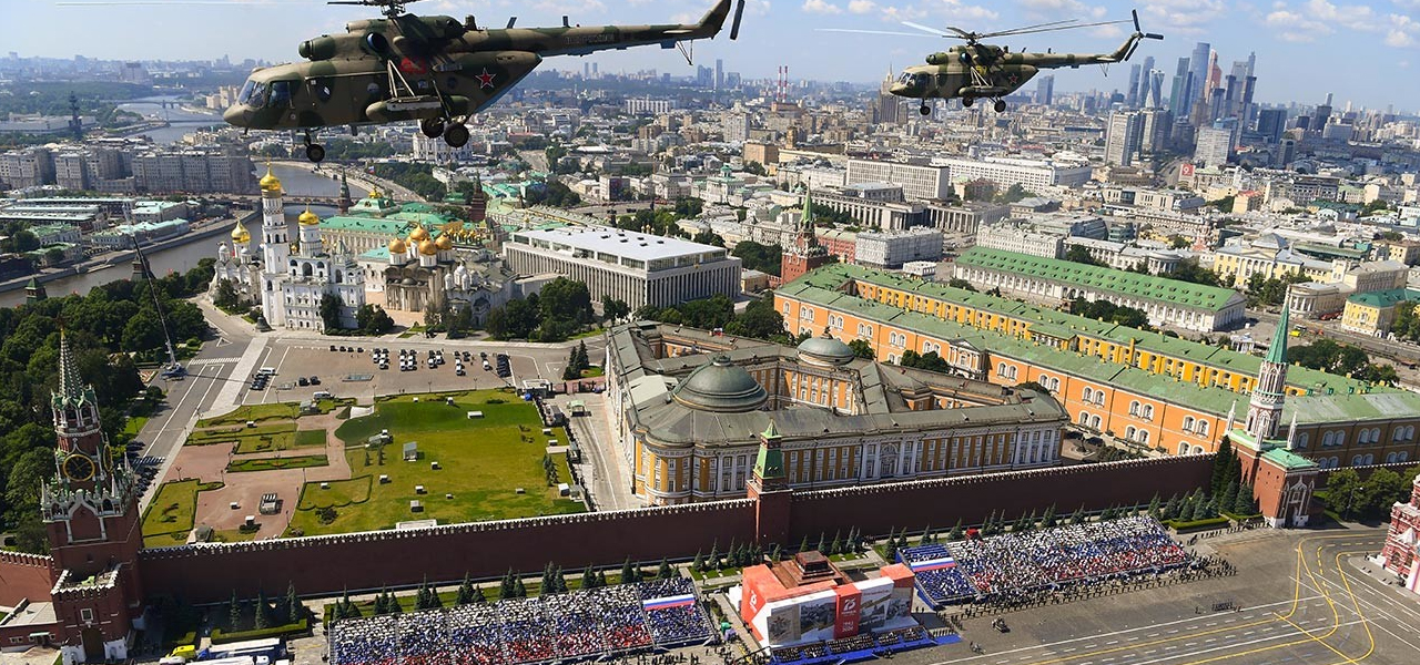 Parada da Vitória na Praça Vermelha em Moscou