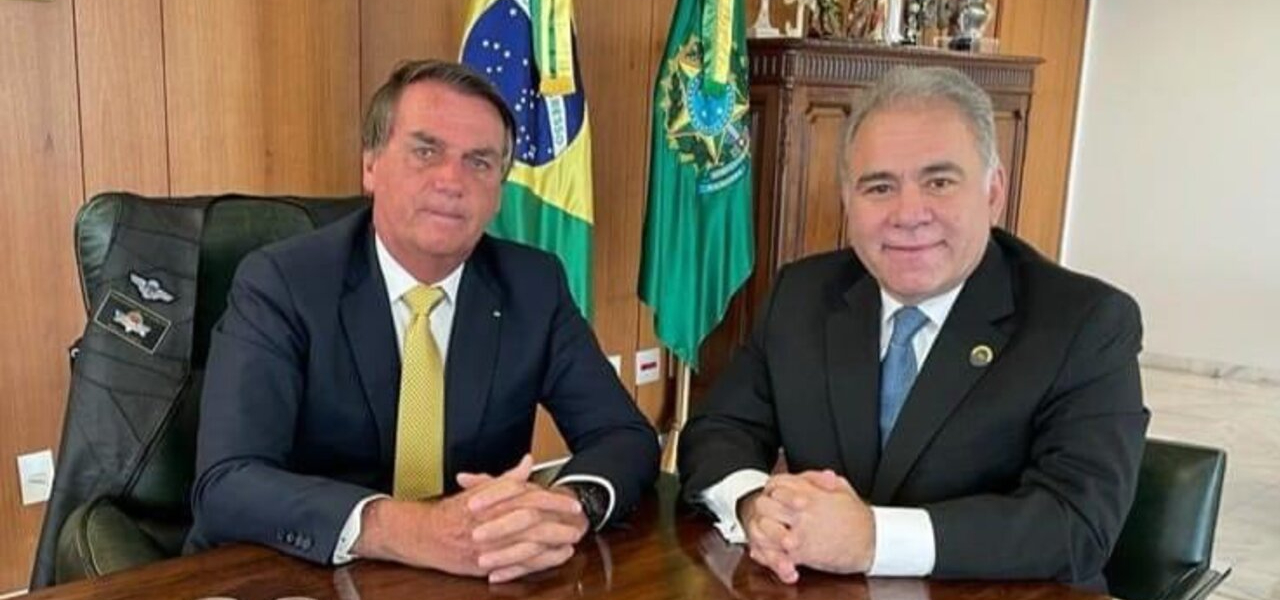 Jair Bolsonaro e Marcelo Queiroga