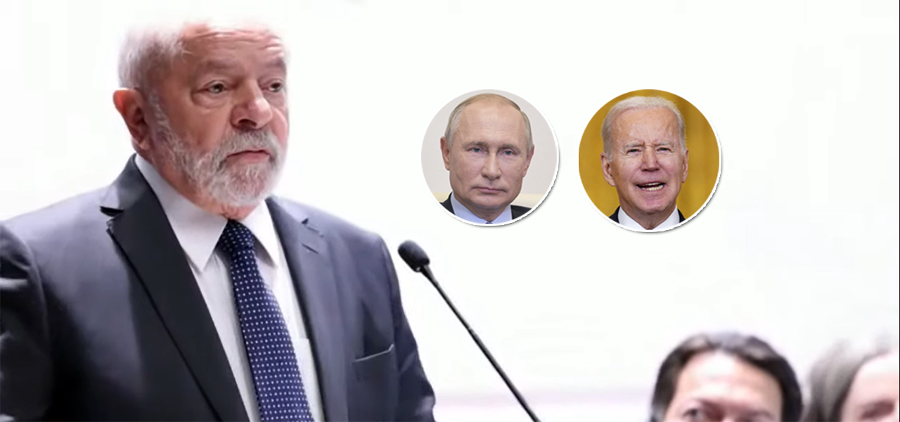 Lula, Vladimir Putin e Joe Biden