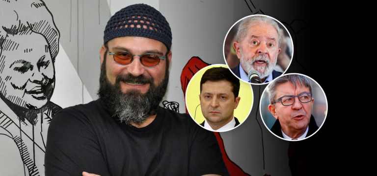 Gustavo Conde, Zelensky, Lula e Jean-Luc Mélenchon