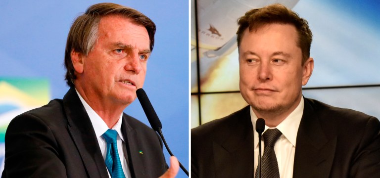 Bolsonaro e Elon Musk
