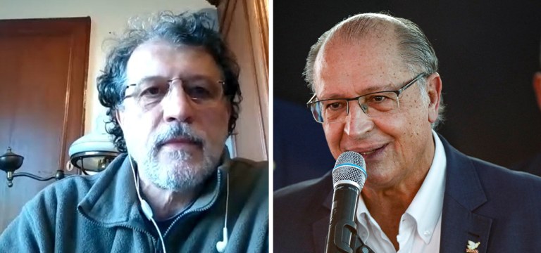 Jeferson Miola e Geraldo Alckmin