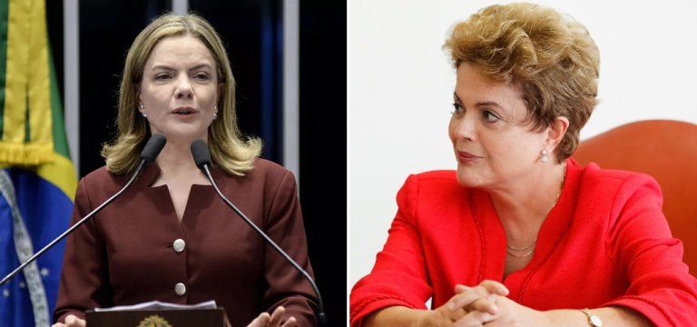 Gleisi Hoffmann e Dilma Rousseff