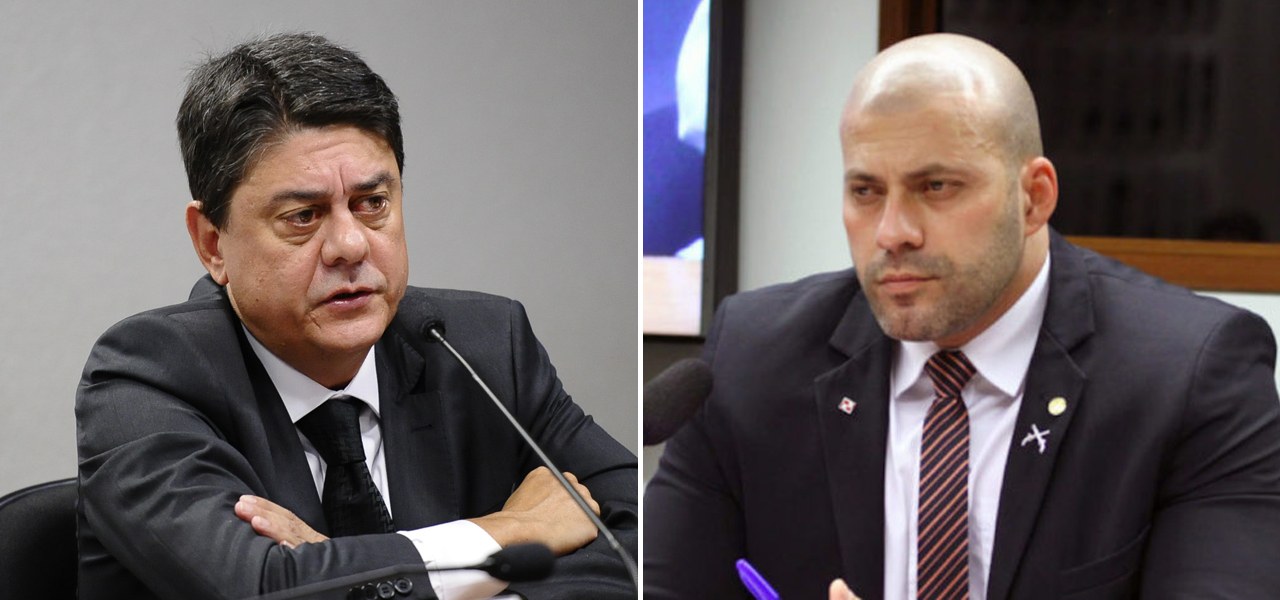 Wadih Damous e Daniel Silveira