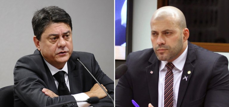 Wadih Damous e Daniel Silveira
