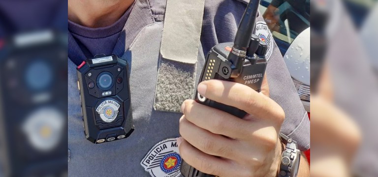 Câmeras serão usadas nas fardas de policiais.
