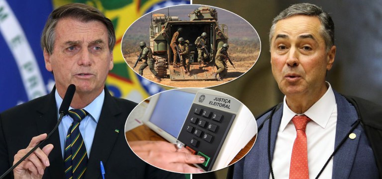 Jair Bolsonaro, militares, urnas e o ministro do STF Luís Roberto Barroso