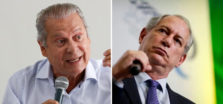 José Dirceu e Ciro Gomes