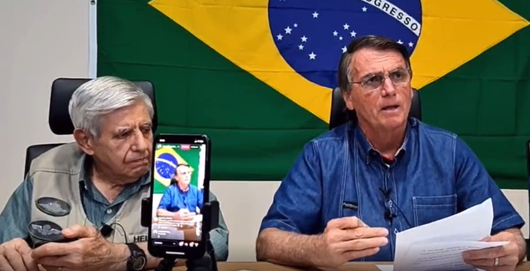 General Augusto Heleno e Jair Bolsonaro