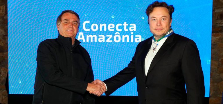 Bolsonaro e Elon Musk