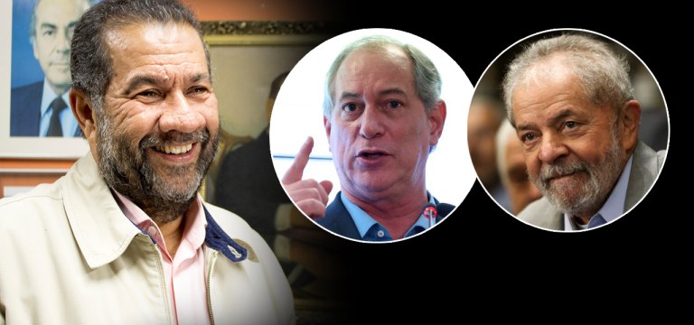 Carlos Lupi, Ciro Gomes e o ex-presidente Luiz Inácio Lula da Silva