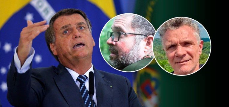 Bolsonaro, Bruno Pereira e Dom Phillips