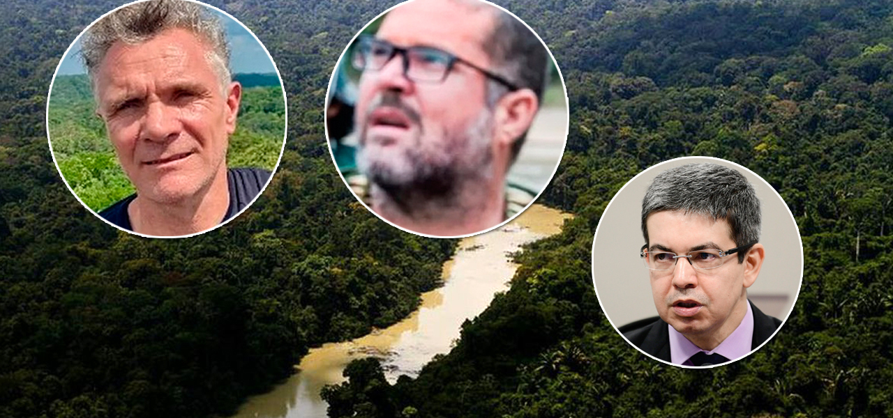 Dom Phillips, Bruno Pereira e Randolfe Rodrigues