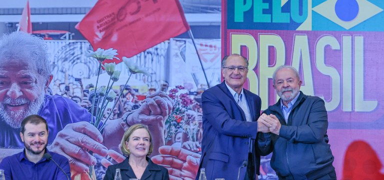 Geraldo Alckmin e o ex-presidente Luiz Inácio Lula da Silva