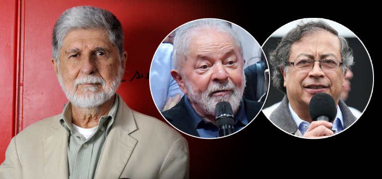 Celso Amorim, Lula e Gustavo Petro